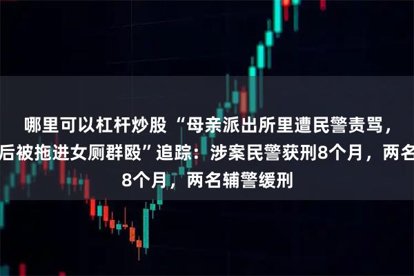 哪里可以杠杆炒股 “母亲派出所里遭民警责骂，男子插话后被拖进女厕群殴”追踪：涉案民警获刑8个月，两名辅警缓刑